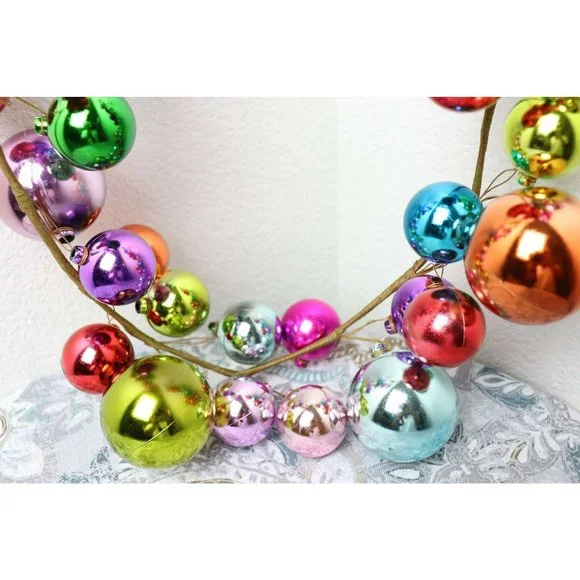 NEW RAZ Imports Multicolored Christmas Garland 4 FEET Long Holiday Decorations - Picture 8 of 10